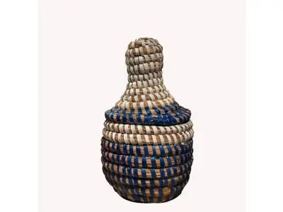 3D Scanned Woven Basket 3D model