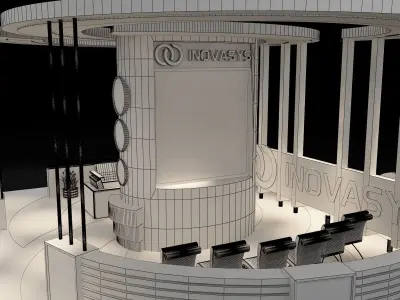 Booth Exhibition Stand a300 3D model