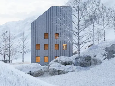 House Chalet Alps - Modern Cottage 3D model