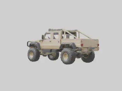 Offroad 6x6 Vehicle model 3D model