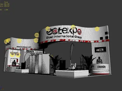 Exhibition - Area - 15X6-3DMAX2009-03 3D model