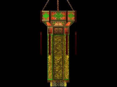 Chinese Palace Lantern 3D model 19