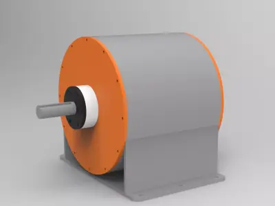 Brushless DC Motor 10kw design 3D model