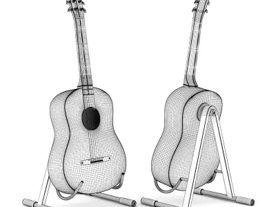 Acoustic Guitar 3D model