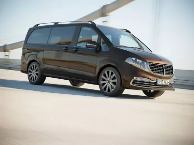 German luxury passenger van 3D model