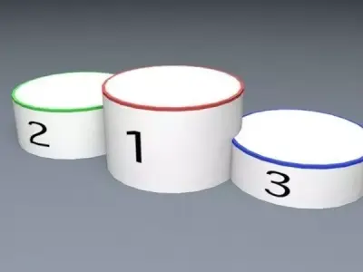 Sport Final Ceremony Podium Free low-poly 3D model