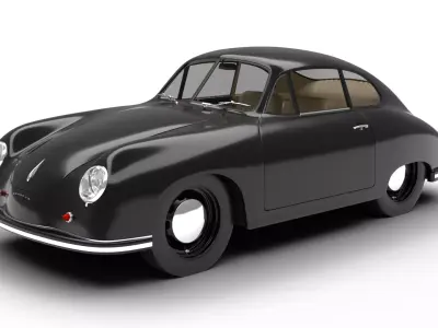Porsche 356 1300 1952 3d model 3D model