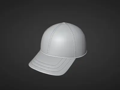 cap type1 Low-poly 3D model