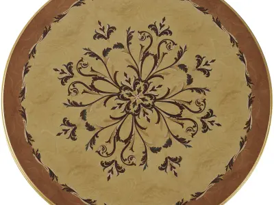 Royal inlaid side table by Modenese 3D model