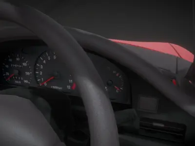 Suzuki Cappuccinno Low-poly 3D model