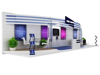 Booth Exhibition Stand a429 3D model