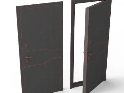 Carly Door 3D model