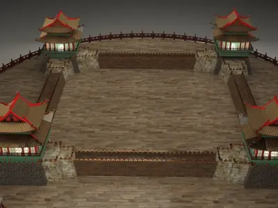 Chinese castle 3D model order
