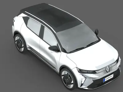 Renault Scenic E-Tech Low-poly 3D model