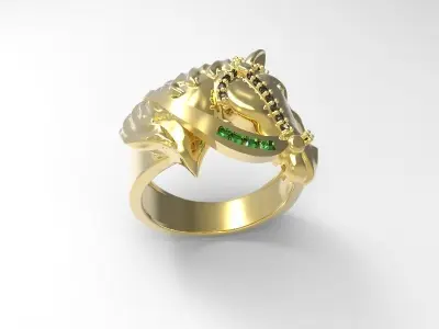 HORSE RING STONES 3D model