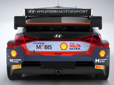 Hyundai i20 N WRC Rally1 2022 3D model