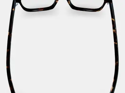 Oliver Low Bridge Fit Eyeglasses in Whiskey Tortoise 3D model