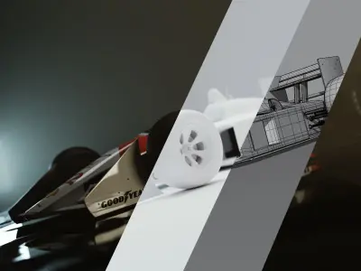 McLaren F1 MP4 - 4 1992 3D model