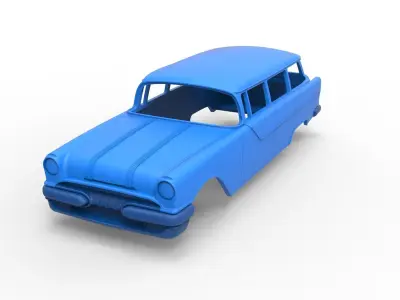 Shell Pontiac Chieftain 1955 Scale 1 to 24 3D print model
