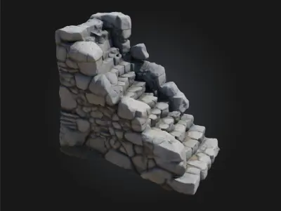 tone Stairway Ascension  Path to the Ancient Heights Free 3D model