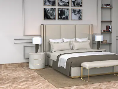 Bed room design 3D model