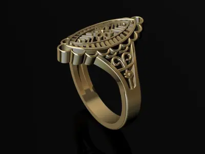 ANILLO ESTILO FILIGRANA  3D print model
