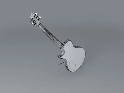 PRS style guitar Free 3D model purchase