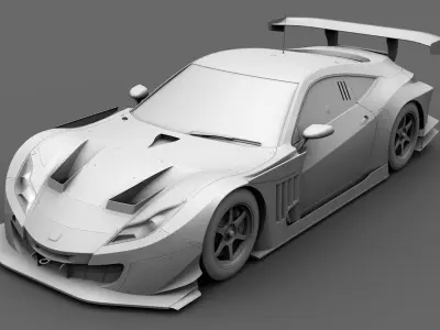  Honda HSV - 010 GT HP 3D model