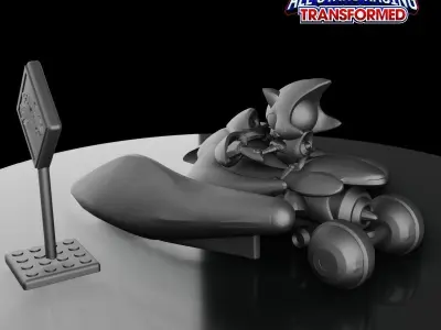 METAL SONIC - SONIC and ALL-STARS RACING TRANSFORMED Free 3D print model