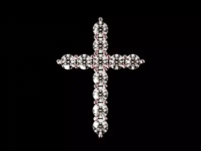 Tiffany Cross Pendant 3D print model