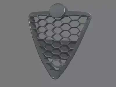 Front Grill Alfa Romeo Giulietta Low-poly 3D model
