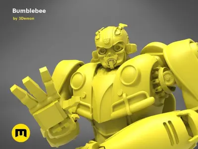 Bumblebee bust 3D print model