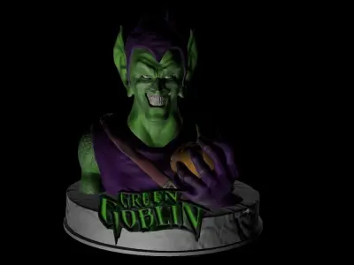 Green Goblin Bust Free 3D print model