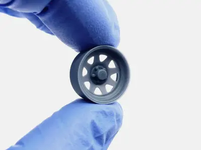 15x7 Cragar Nomad Wheel and Brake 3D print model