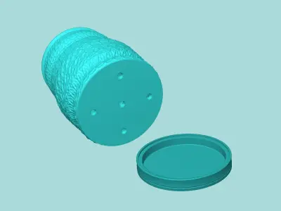 Vase 10 with Plate - Simple Plant Pot - Home Decor 3D print model