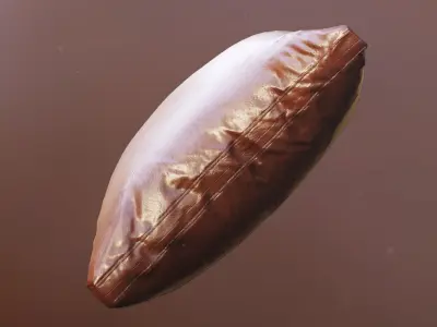 Leather Pillow Low-poly 3D model