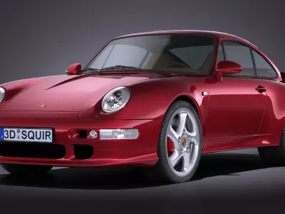 Porsche 911 993 Turbo 1995 VRAY 3D model