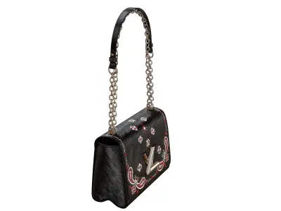 Louis Vuitton Bag Twist Printed Black Epi 3D model