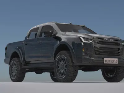All New ISUZU D MAX Hi-Lander 2022 Minor Change 3D model