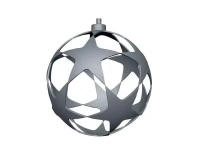 star ball ornament 3D print model