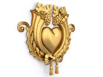 carved classic decorative ornament cnc 3d printing stl 60 3D model
