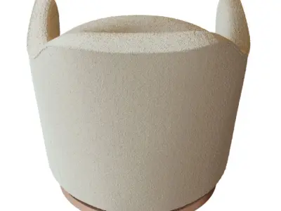 Elton Chenille Chair 3D model