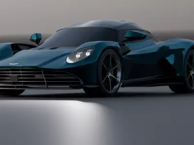 Supercar Valhalla-Style Exterior Inspired by Aston Martin Design 3D model