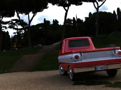 DODGE A100 COMPACT PICKUP 1964 3D model