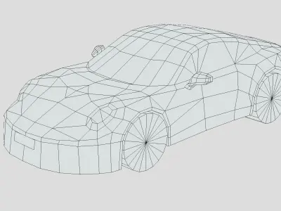 Porsche 911 ST 2024 Low-poly 3D model