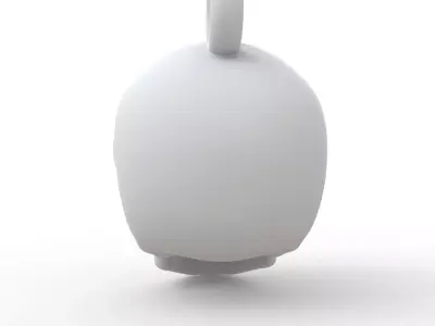 Skull Keychain 3D Print Model 3D print model