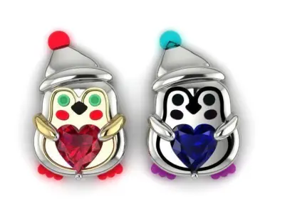 Penguin Heartstone 3D print model