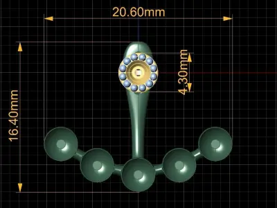 Earrings - 7 - 3D print model