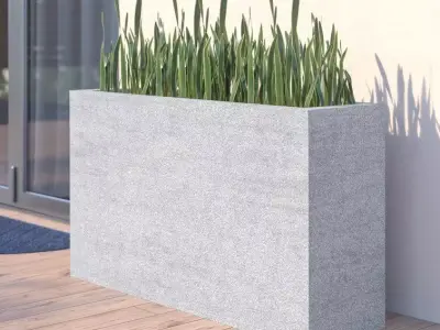 Coro Willough Stone Planter Box Free 3D model