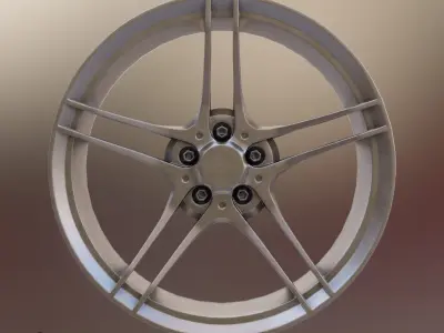Sport Car Rim 2 Game-Ready 3D Model Low-poly 3D model